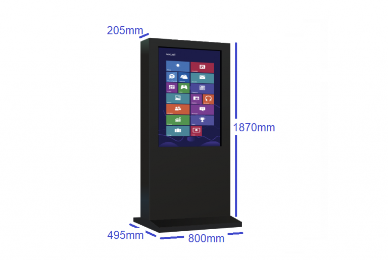 OUTDOOR TOUCH TOTEM 49" - Touchscreen Rental & Interactive | LED Wall